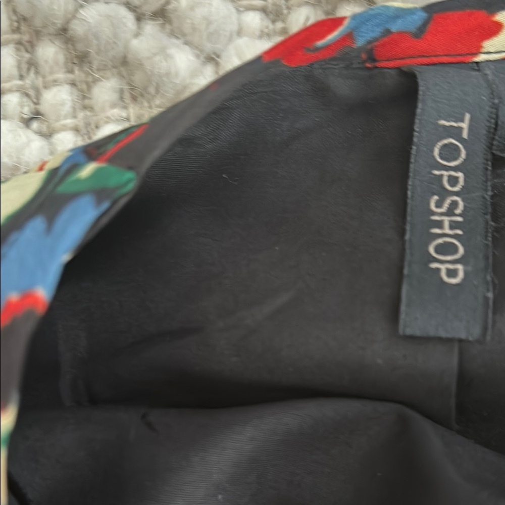 Topshop Ruffle Skirt Red, Black, Blue Ruffled Mini - Picture 4 of 4